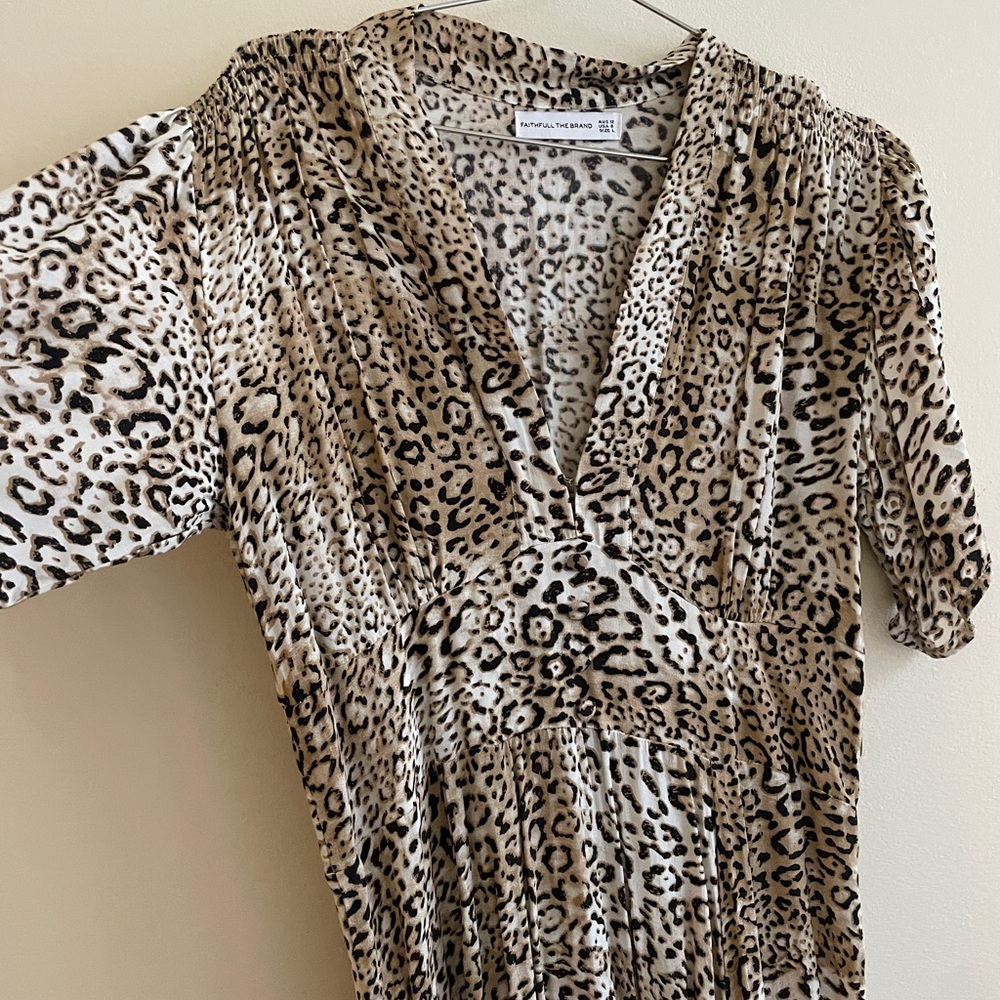 Faithfull Cheetah/Leopard dress NWOT